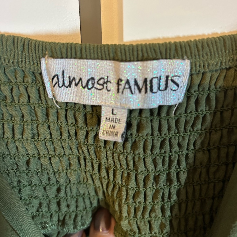 Almost Famous Olive Midi Dress - Picture 5 of 5